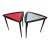 1960s Guitar Pick Side Tables in the Style of Arthur Umanoff - Pair For Sale