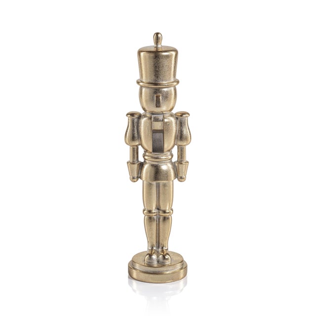 Elevate your holiday decor with the Hartwin Metallic Decorative Nutcracker Figurines. Featuring a striking metallic...