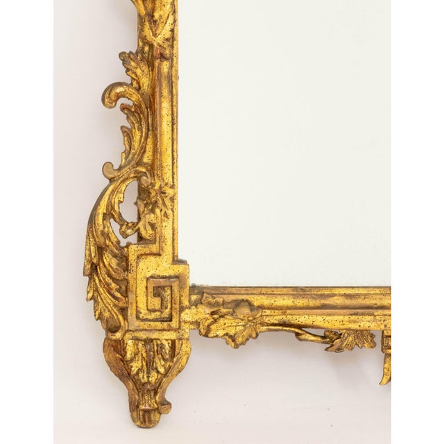 Rococo Style Giltwood Framed Mirror For Sale In New York - Image 6 of 9