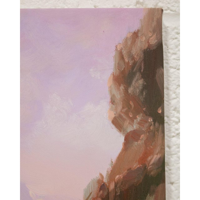Moody Vintage Oil Painting For Sale - Image 4 of 7