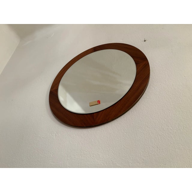 Wood Scandinavian Style Crystal Mirror, Germany, 1970s For Sale - Image 7 of 13