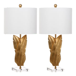 25.5 Inch H Wings Table Lamp in Gold - a Pair For Sale