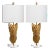 25.5 Inch H Wings Table Lamp in Gold - a Pair For Sale