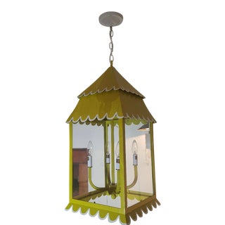 Stray Dog Designs Chartreuse Hanging Lantern For Sale