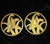 Art Deco Gilt Bronze Furniture Rondells - A Pair of 2 For Sale - Image 4 of 7