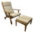 Set of Model GE290 Lounge Chair and Ottoman in Oak by Hans Wegner for Getama Gedsted, Denmark, 1960s For Sale