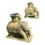 Pair of Vintage Cast Composite Elephant Garden Planters For Sale