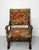 English fauteuil, open armchairs side or desk chair in the Victorian style. Walnut and upholstery. The fabric can be...