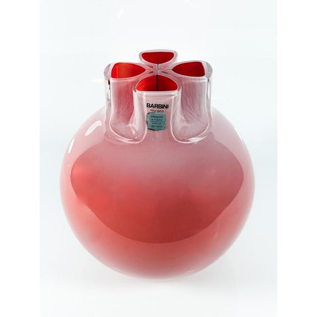 Quadrifoglio Vase by Alfredo Barbini, 1970s For Sale - Image 6 of 6