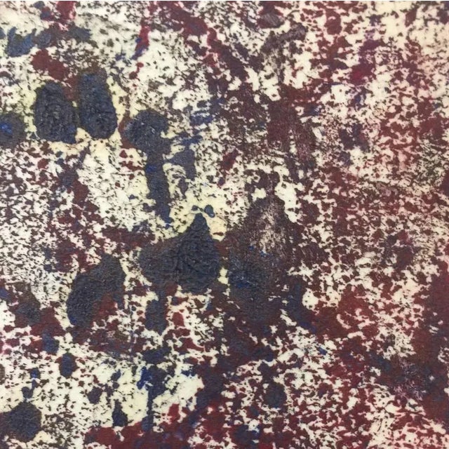 This original artwork by Mark Tobey is a Monotype with tempera, heightened with tempera on paper. Signed Tobey lower right...