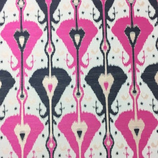 Woven Ikat Fabric - 16.5 Yards For Sale