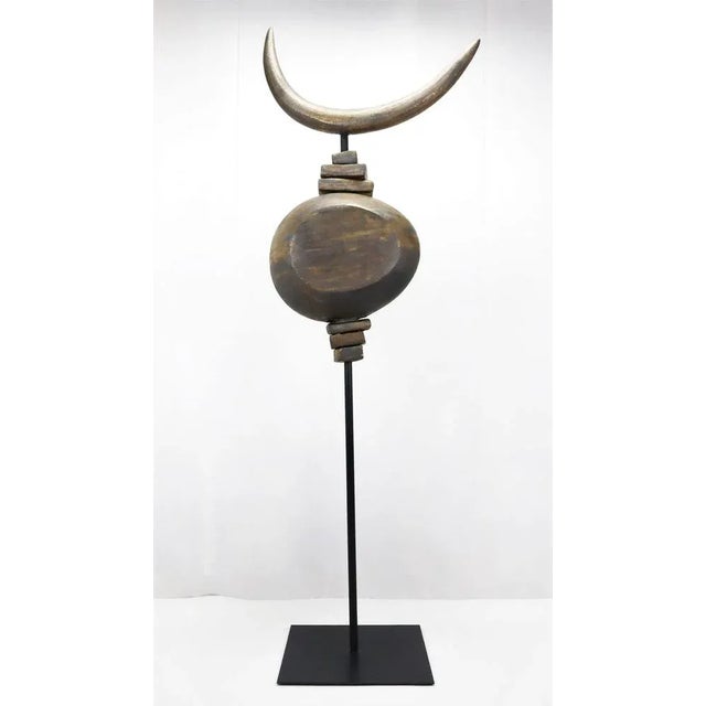 Dominique Pouchain, Totem Bull, 2000s, Metal & Stoneware For Sale - Image 13 of 13