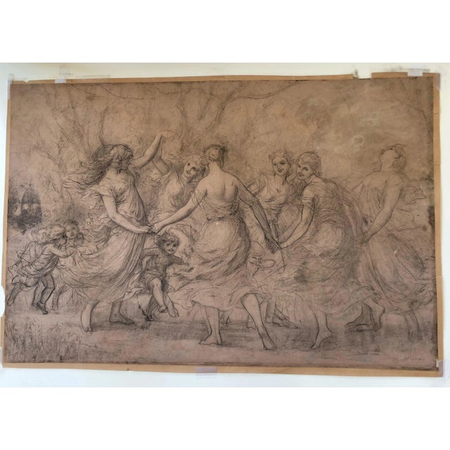 Paper Pierre Picot Signed Pencil Drawing For Sale - Image 7 of 13