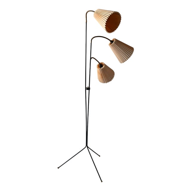 Scandinavian Three-Arm Floor Lamp, 1950s For Sale
