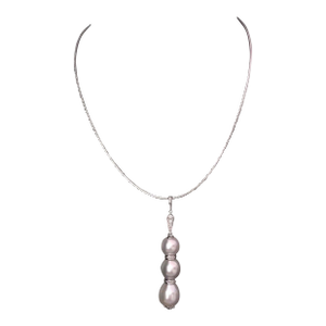 Diamond South Sea Pearl Necklace 14k Gold Italy Certified
