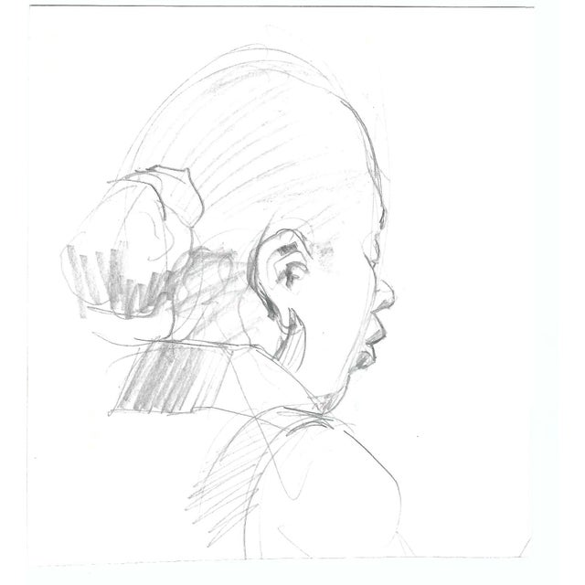 Figurative 1980s John Reilly Male Nude Drawing For Sale - Image 3 of 3