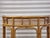 Tan Demi-Lune Franco Albini Style Bamboo & Rattan Console Table For Sale - Image 8 of 12