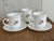 Vintage French cups and saucers from Arcopal! A wonderful collection of the French milk glass with a sweet floral pattern....