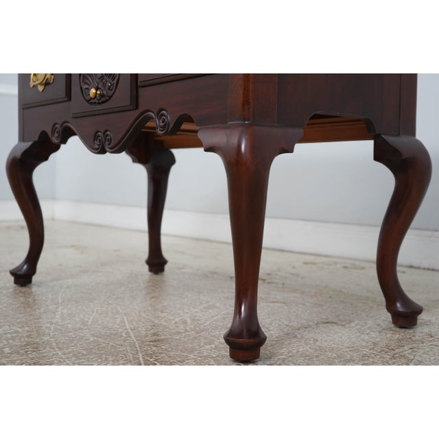 Henkel Harris Mahogany 4 Drawer Lowboy For Sale - Image 11 of 18
