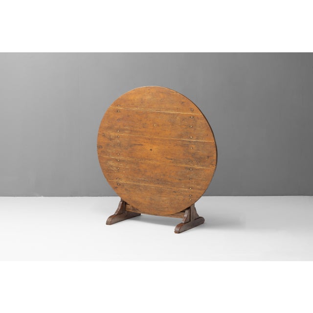 Brown Antique Winemaker Table, 1890 For Sale - Image 8 of 8