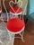 Mid-Century Modern 4 Mid-Century "Sweetheart" Ice Cream Parlor Chairs, Original Red Vinyl Seats, Made by L&b Factory, Hudson Ny For Sale - Image 3 of 8