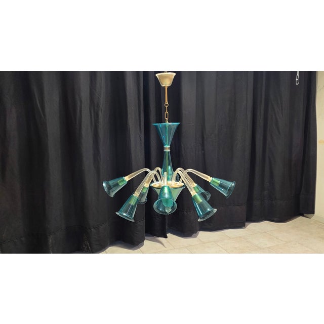 Sinfonia Chandelier from La Murrina, 1980s, in Flawless conditions. Designed 1980 to 1989 This piece has an attribution...