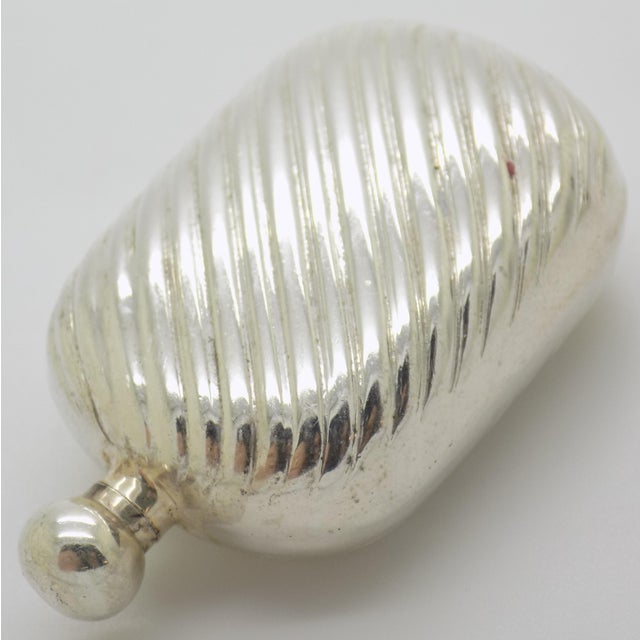 Vintage Italian Handmade Genuine Silver Florentine Perfume Bottle Miniature For Sale - Image 4 of 12