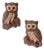 Vintage 1970s Woodland Owl Wall Plaques Pair For Sale