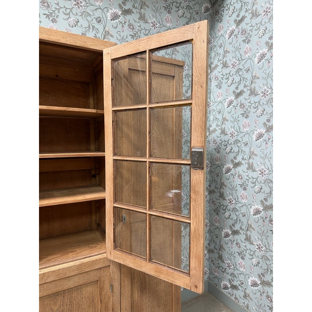 Large Art Deco Oak Wardrobe, 1940s For Sale - Image 14 of 18