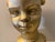 Transitional Painted Cast Chalkware Sculpture "The Golden Child" Signed Circa 1994 For Sale - Image 3 of 12
