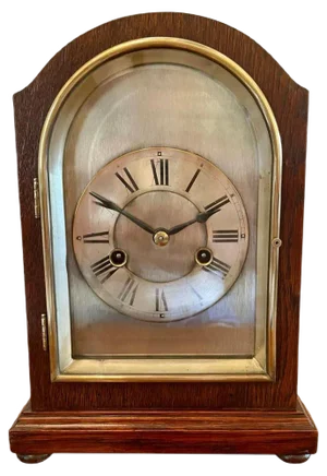 Antique Edwardian Mahogany Eight Day Chiming Mantel Clock