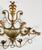 Mid 20th Century Vintage Italian Gilt Tole Metal Four Candle Wall Sconce W Wall Pocket For Sale - Image 5 of 7