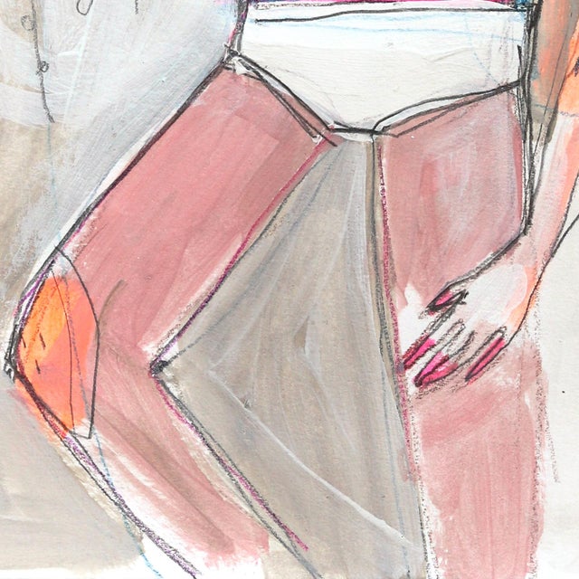 2020s Lying in Thoughts - Colorful Whimsical Figurative Surreal Original Artwork by Silvia Pavarini For Sale - Image 5 of 7