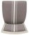 Gray 19''H French Brasserie Linen Side Chair in Grey & Beige & Rustic Grey - a Pair For Sale - Image 8 of 10