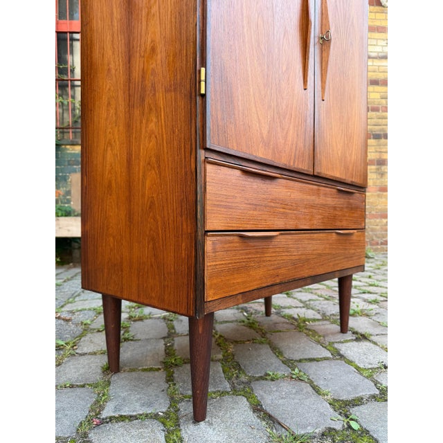 Chest of Drawers with Hinged Doors & Lock, Denmark For Sale - Image 9 of 11