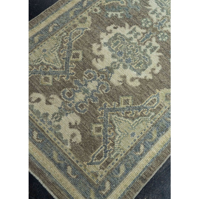 Textile Turkish Oushak Rug 2'8" x 5'4" #19457 For Sale - Image 7 of 8