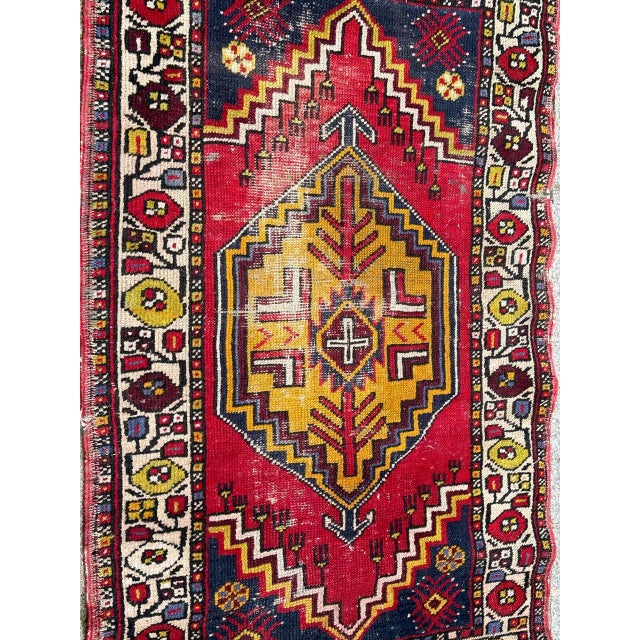Vintage Turkish Yastik Rug, 1930s For Sale - Image 14 of 18