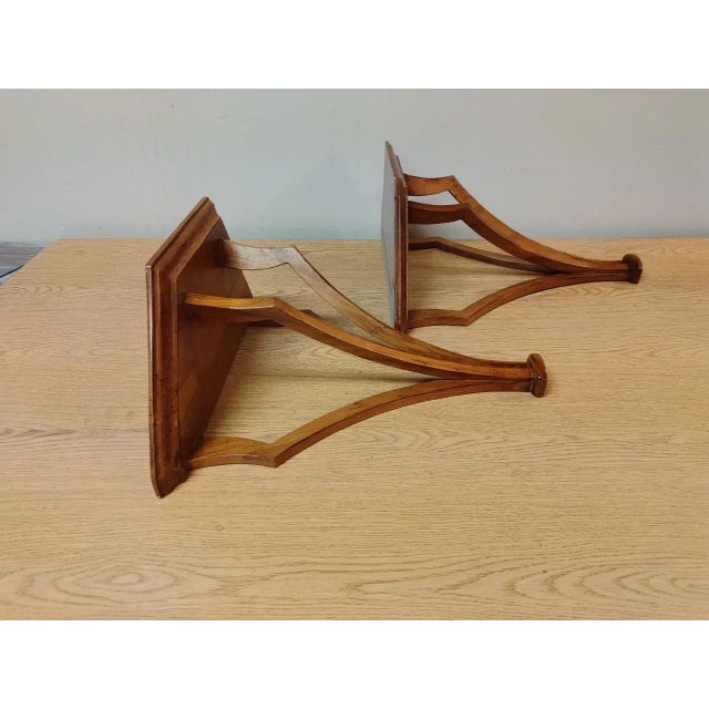 Pair 1990s Wood Wall Shelves For Sale In New York - Image 6 of 9