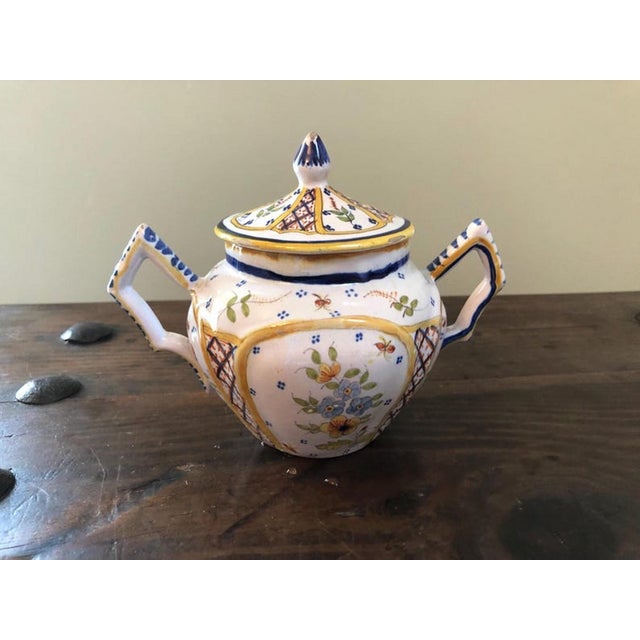 Antique Coffee Set from Henriot Quimper Faience, 1890s-1910s, Set of 24 For Sale - Image 15 of 18