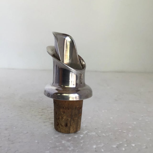 Swedish Silver Plated Wine Pour Spouts - Group of 5 For Sale - Image 9 of 12