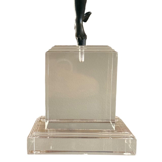 Bronze “Flying Mercury” With Lily Torch, After Giambologna, Italy, 19th Century. For Sale In Los Angeles - Image 6 of 12
