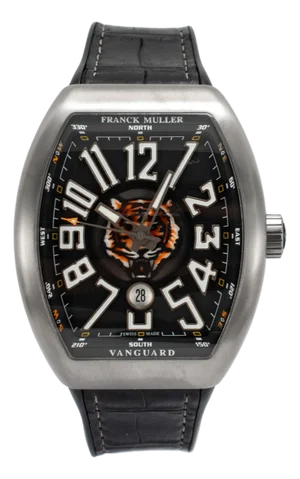 Franck Muller Vanguard Harimao 45mm V45 Sc Dt Tt Br Nr Tiger Titanium Watch