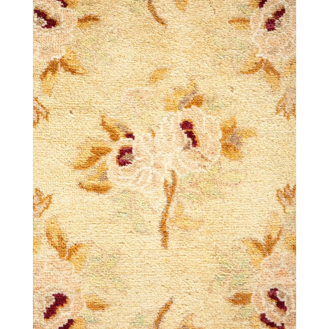 Traditional Mogul, One-of-a-Kind Hand-Knotted Area Rug - Ivory, 6' 1" x 8' 10" For Sale - Image 3 of 8