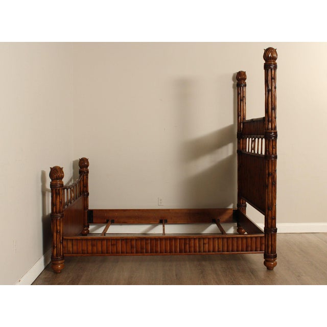 Tommy Bahama British Colonial Style Queen Poster Bed For Sale - Image 12 of 18