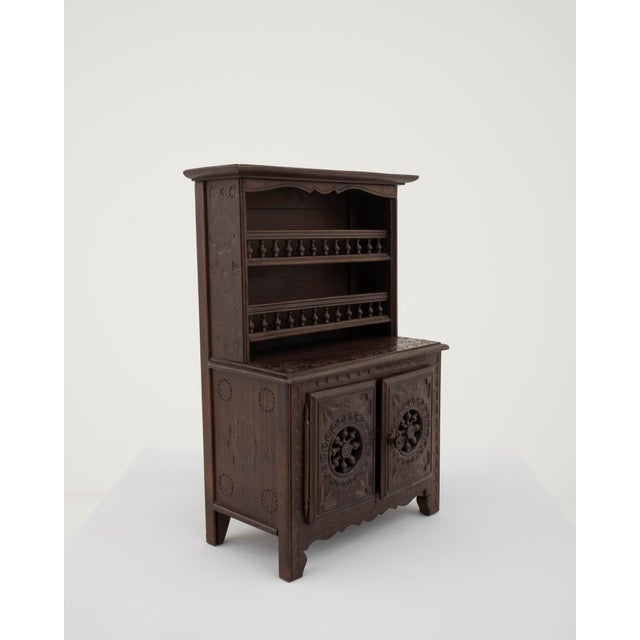 19th Century Miniature Wooden Cabinet from Nineteenth-Century France For Sale - Image 5 of 18