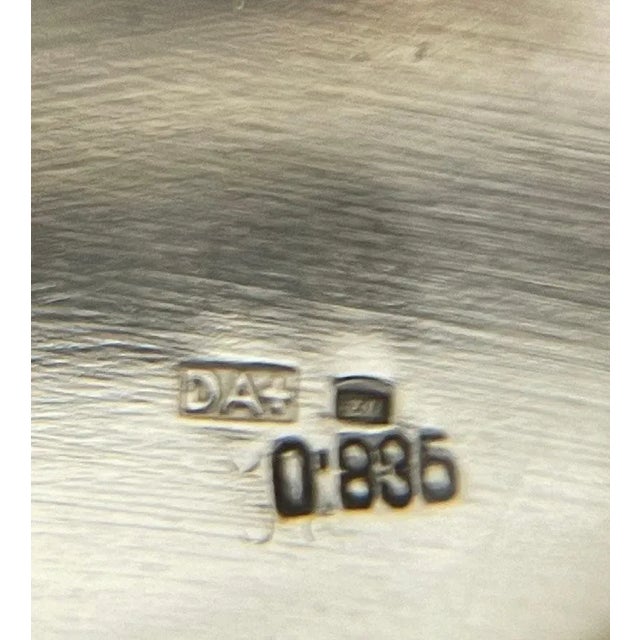 Dutch Silver Cream Set from DJ Aubert & Zn, Set of 3 For Sale - Image 3 of 5