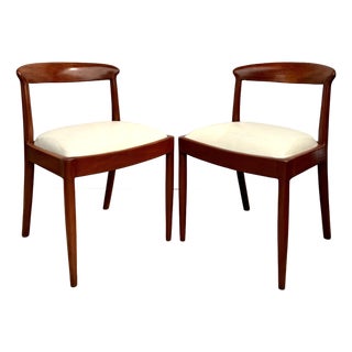 1960s Mid-Century Modern Sculptural Wood Dining Chairs – Pair For Sale