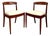 1960s Mid-Century Modern Sculptural Wood Dining Chairs – Pair For Sale