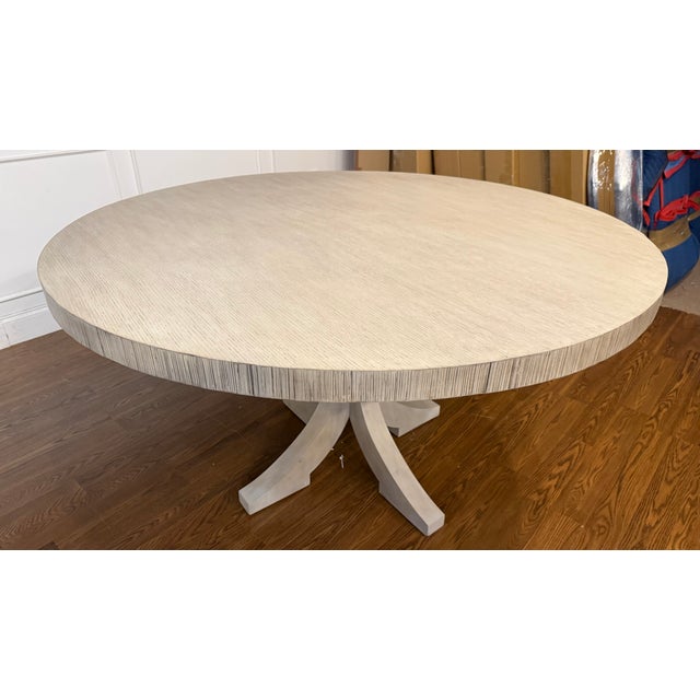 Wood Century Casual Round Dining/Breakfast Table For Sale - Image 7 of 13