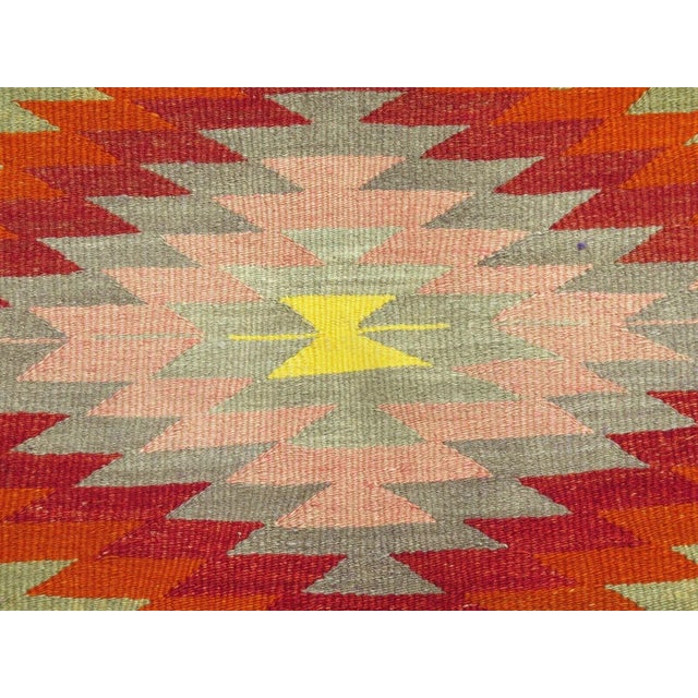1960s 1960s Vintage Handmade Kilim Rug - 67" X 118" For Sale - Image 5 of 12